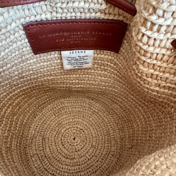 Sezane Mini Farrow Raffia bag - Picture 7 of 12